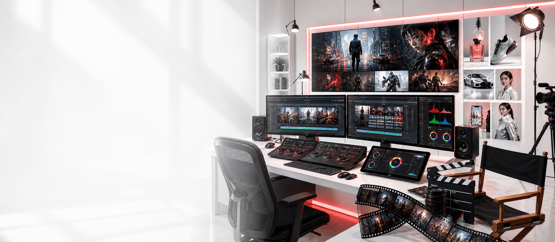 Johnstocker AI film production workspace