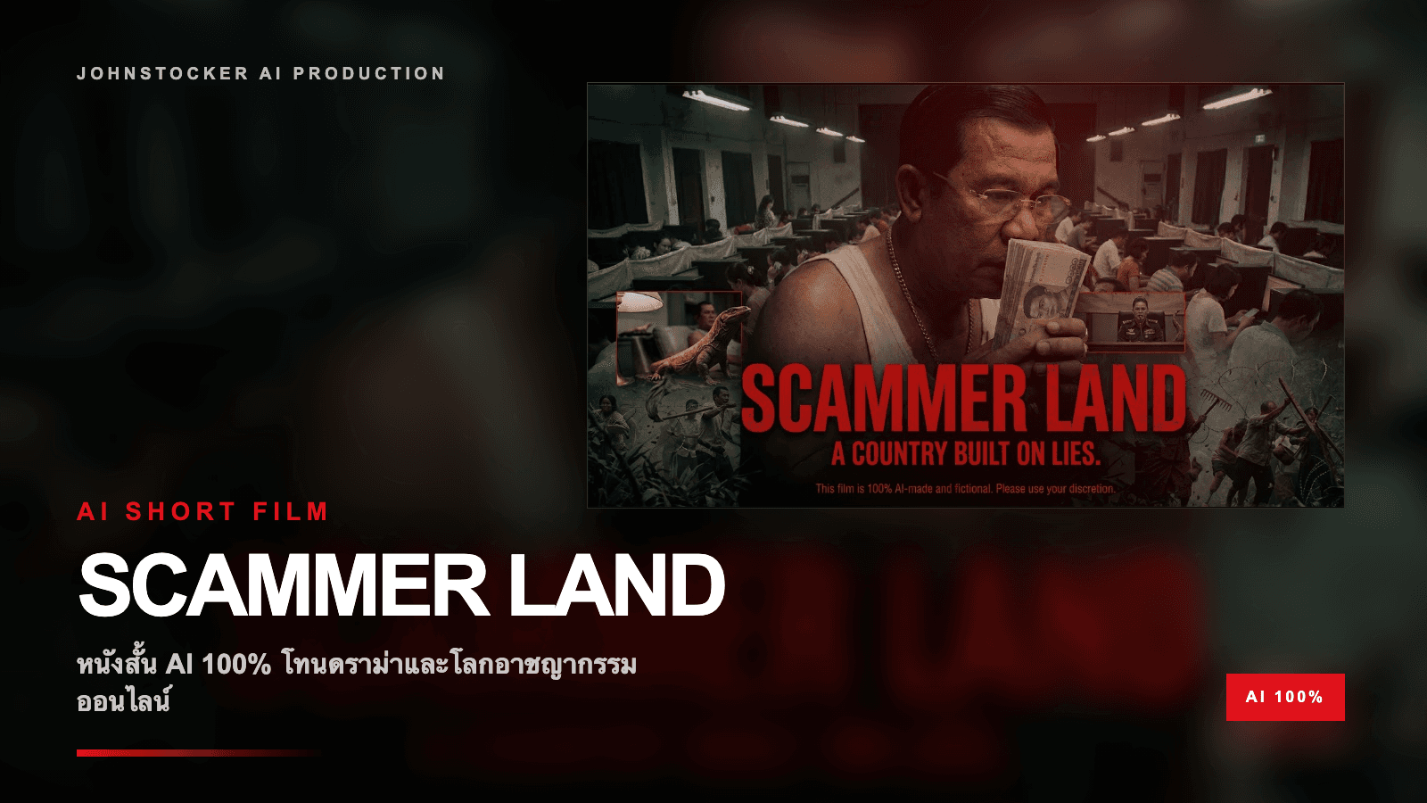 หนังสั้น AI 100% เรื่อง Scammer Land